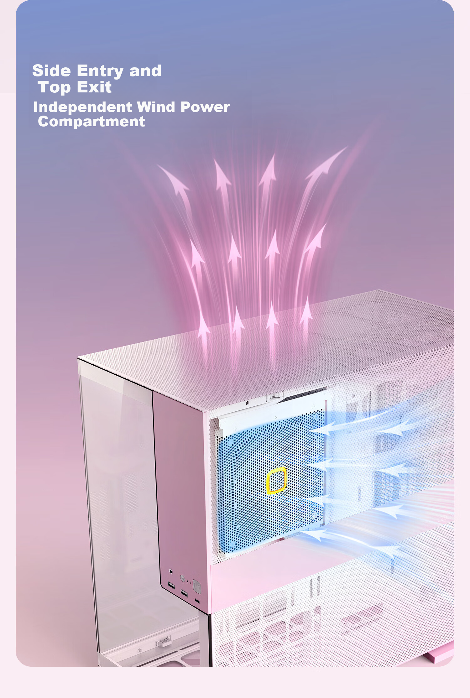 Корпус GeometricFuture Model5 Wukong Pink Limited Edition для компьютера, Розовый