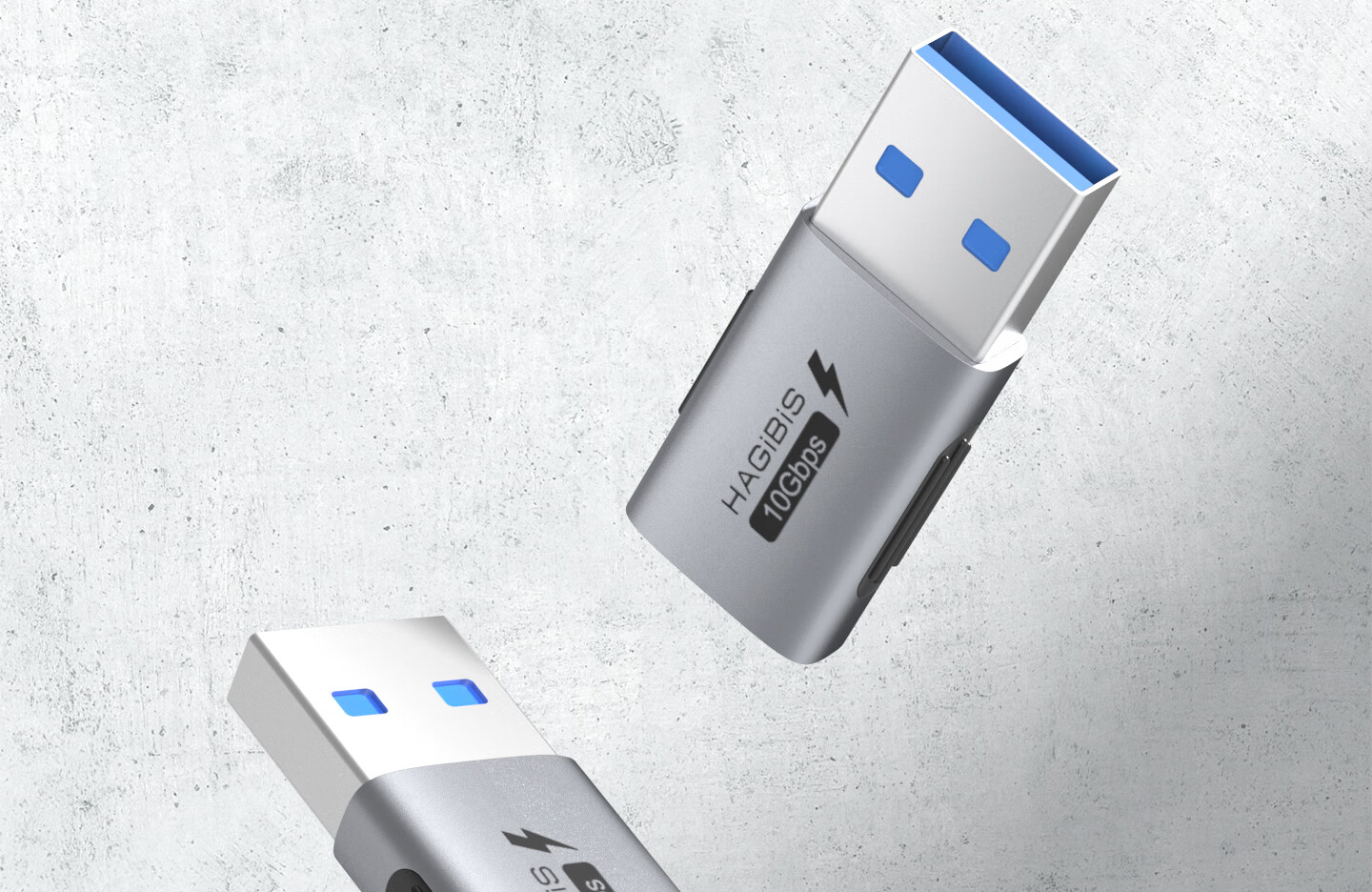 Переходник Hagibis USB на Type-C, USB-A Male на USB-C Female, высокоскоростной OTG конвертер для телефонов, USB-накопителей, компьютеров, iPhone 16, планшетов, iPad, автомобильных зарядных устройств, кабелей данных
