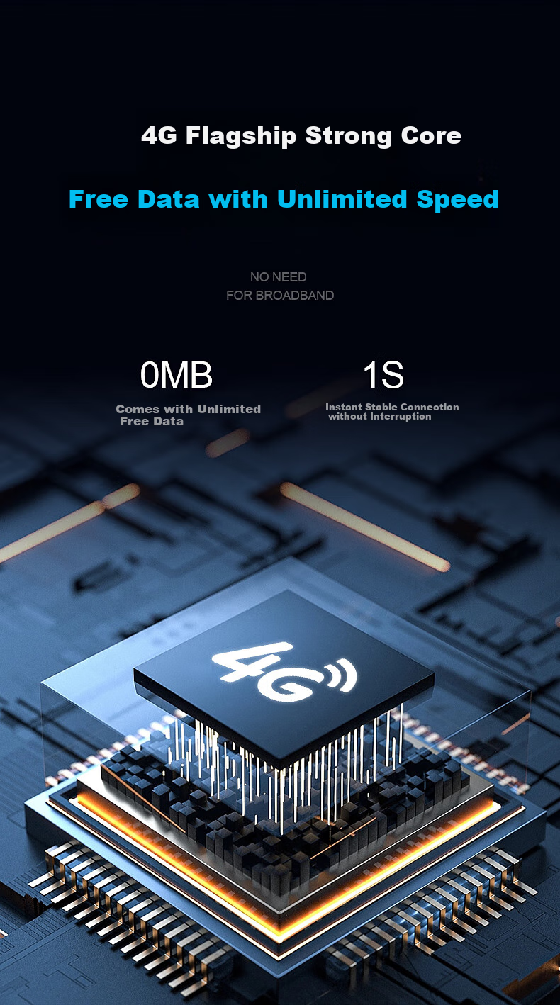 IP-камера Jingshiwei AOV, уличная, 4G, с солнечной панелью, ночным видением, удаленным мониторингом, без слепых зон