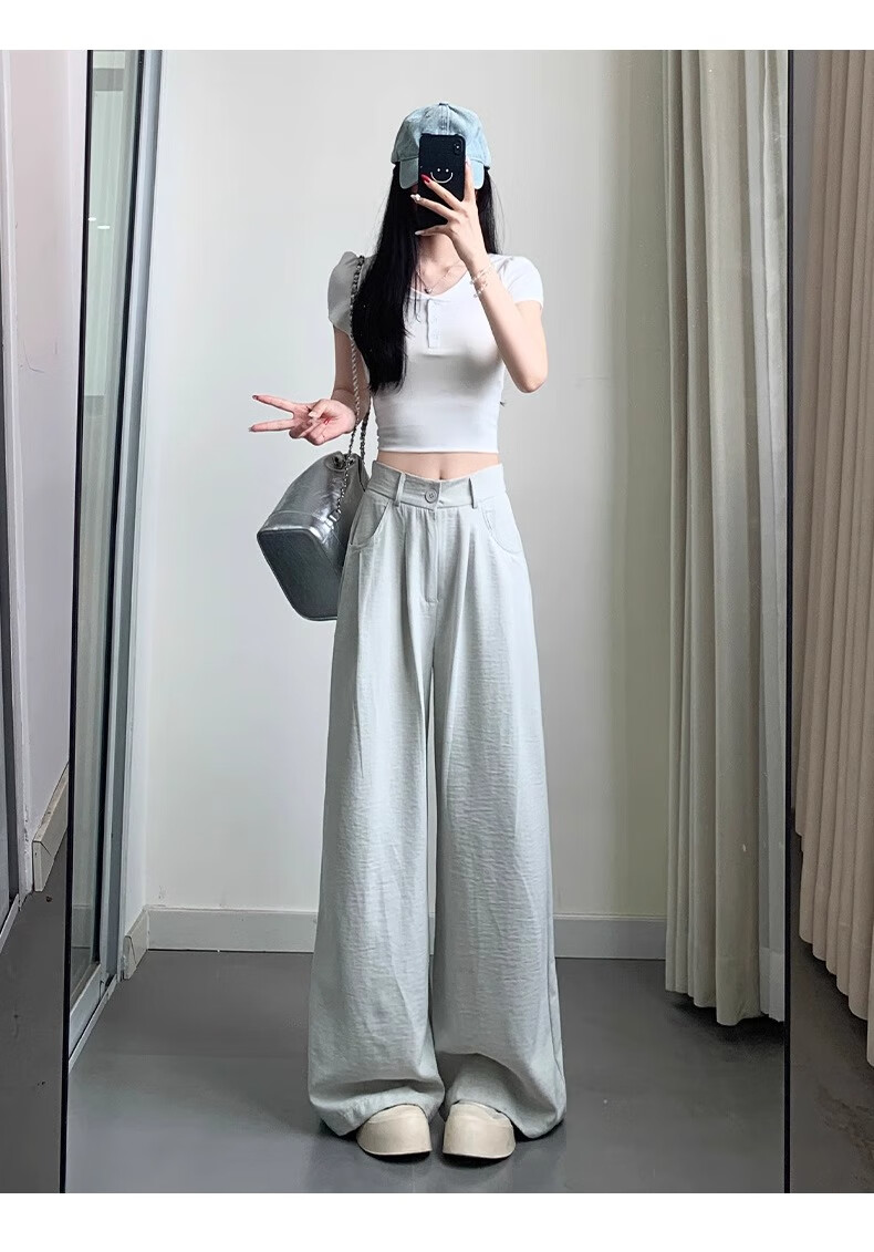 Женские брюки LangSha, модель "Milk Puff Suit Pants", осень 2025, новинка, с высокой талией, зауженные, драпированные, повседневные, свободные, универсальные, широкие брюки в стиле Ямамото