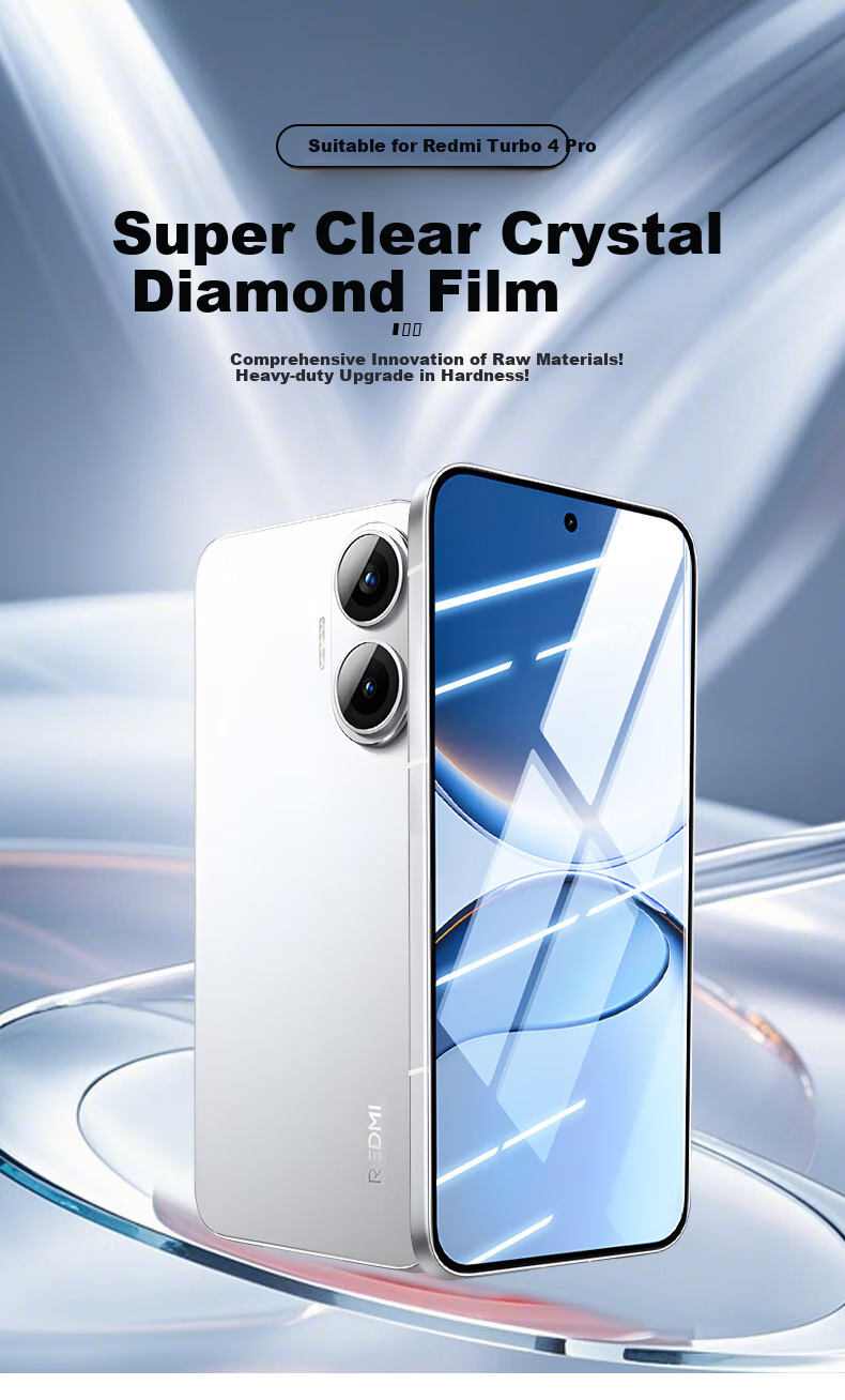 Защитное стекло LANGLING для Xiaomi Redmi Turbo 4 Pro, 2 шт., без черной рамки, HD, противоударное, устойчивое к царапинам