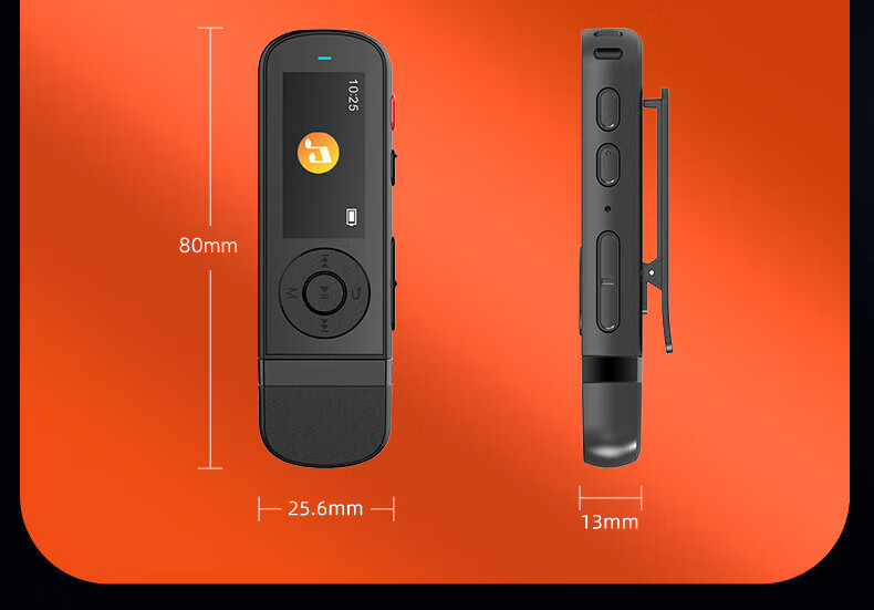 Портативный MP3-плеер Aigo MP3-100, 128 ГБ, Bluetooth, для студентов, для обучения английскому языку, для спорта, с функцией записи, в стиле USB-флешки с портом USB-C