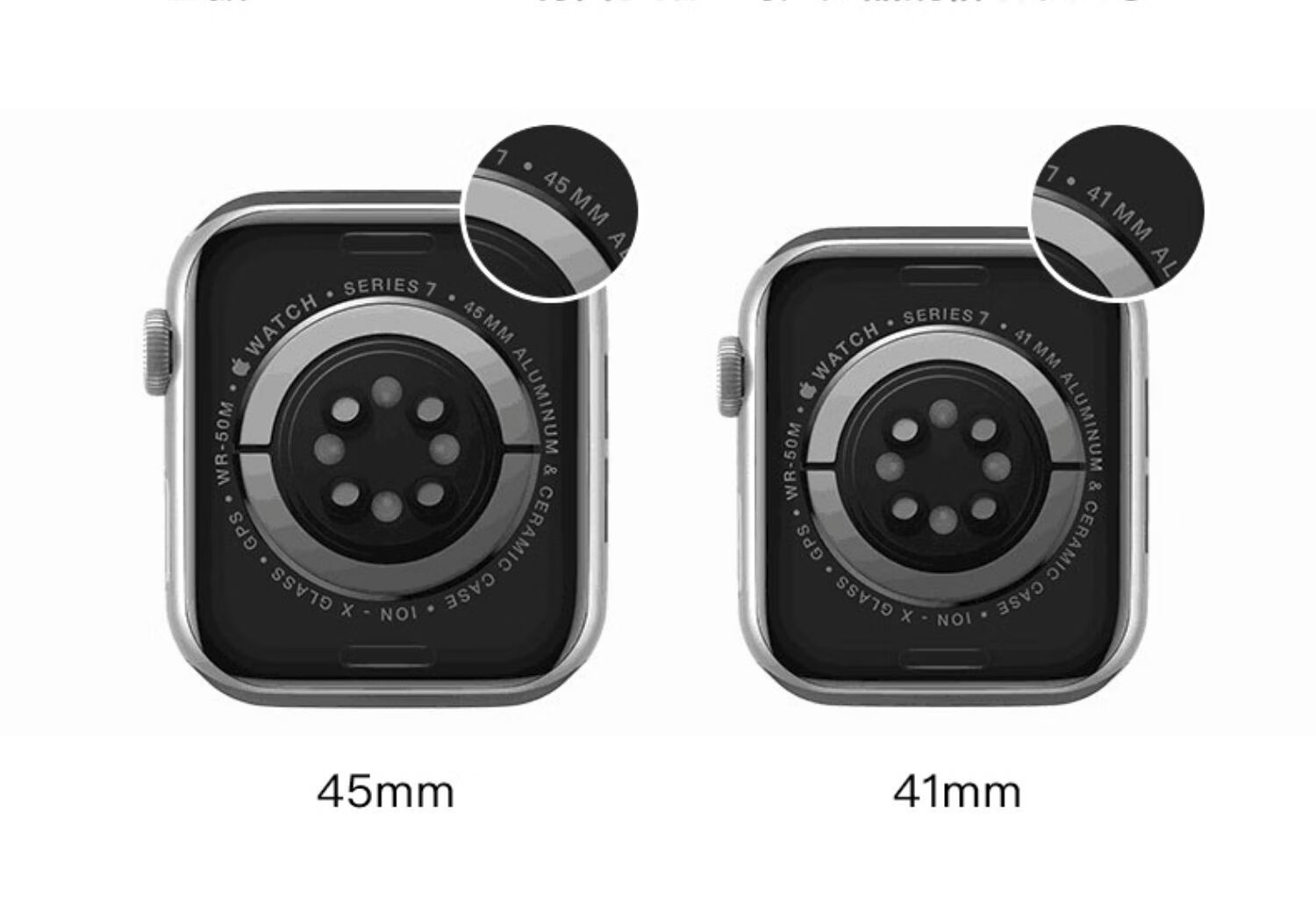 Защитный чехол Beiyipin для Apple Watch Series 8, S10, S7 SE, Series 6, S9, силиконовый, черный