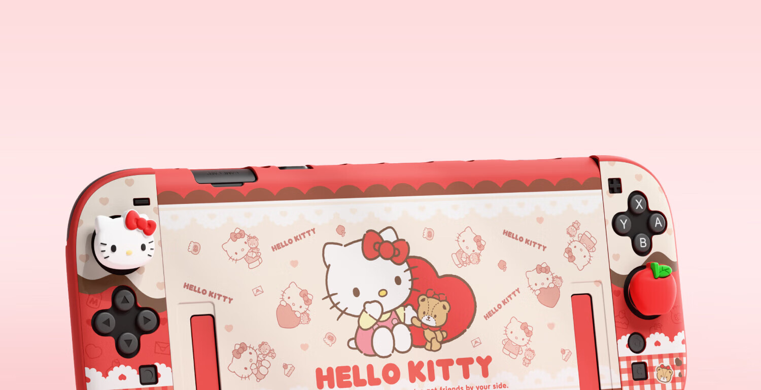 Защитный чехол Jixiang для Nintendo Switch 2, официальный чехол Sanrio, съемный жесткий чехол, ударопрочный, можно подключать к док-станции, чехол для Switch 2-го поколения