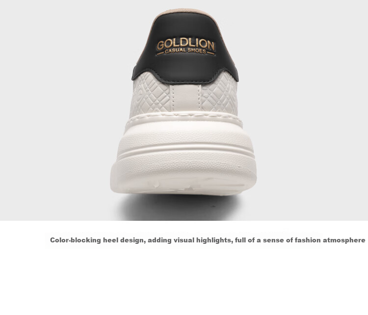 Мужские повседневные кожаные кроссовки Goldlion G578430141MME, классические универсальные, цветные, размер 44