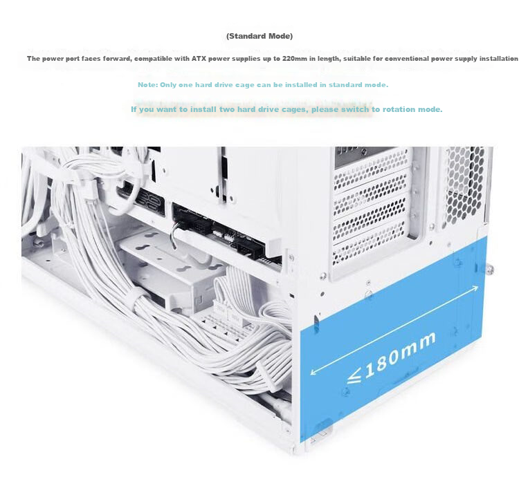 Корпус LIANLI L217 Mid-Tower, черный, с 5 вентиляторами, поддержка материнских плат EATX, дизайн с деревянной текстурой, двойные переключатели