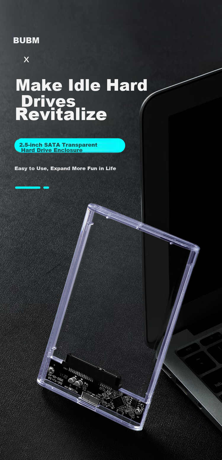 Внешний корпус для жесткого диска BUBM 2.5 дюйма, USB 3.1 Type-C, SATA, совместим с ноутбуками и настольными компьютерами, для SSD и HDD