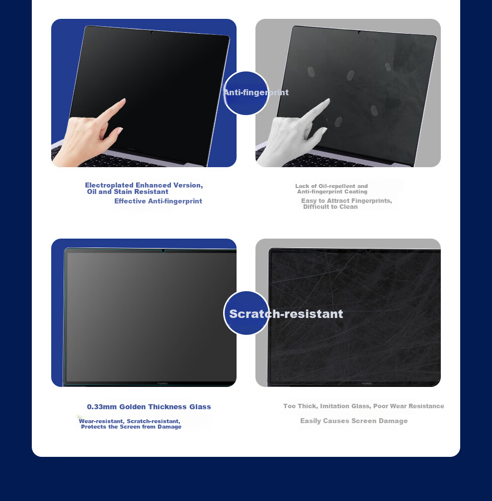 Защитная пленка JD Jichuan для Huawei MateBook 14 Core Ultra/Linux Edition, 2024, 14.2 дюйма, 2 шт.