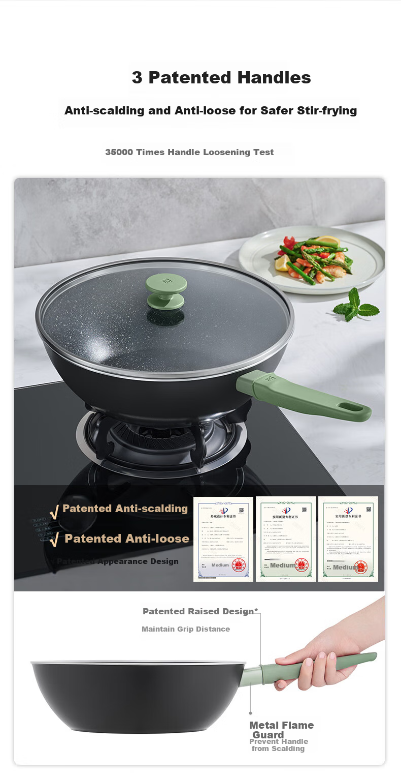Сковорода ZWILLING Now Plus II титановая, антипригарная, 28 см, с крышкой