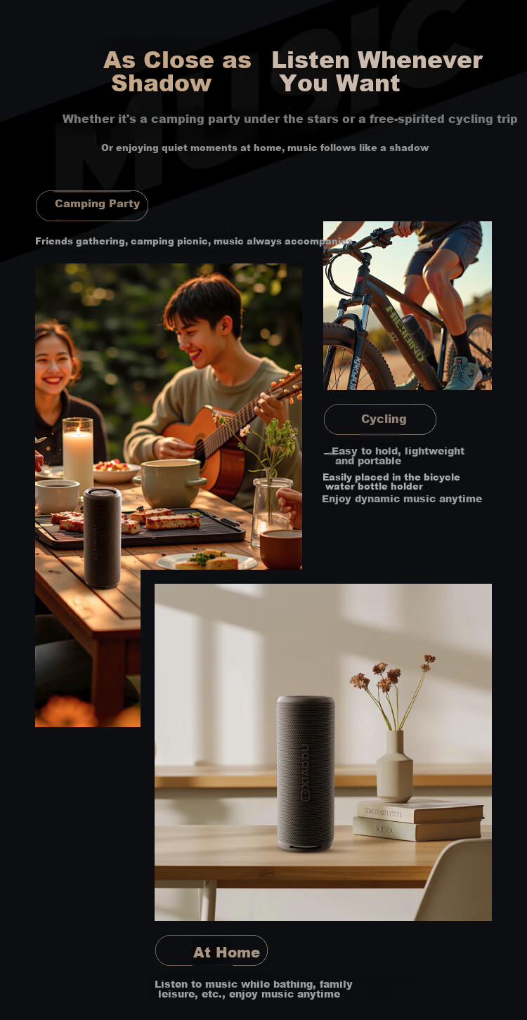 Портативная колонка Xiaodu Bluetooth Speaker Pro Black