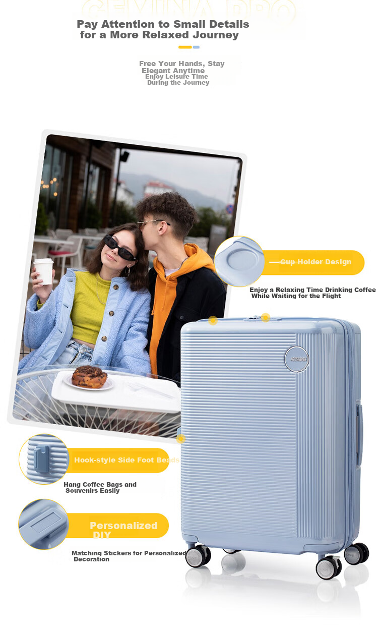 Чемодан AMERICAN TOURISTER 20-дюймовый, расширяемый, с кодовым замком, черный