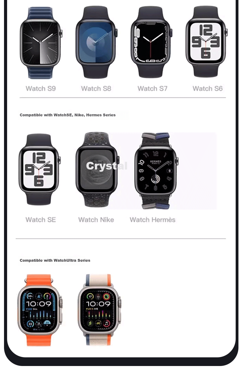 Беспроводная док-станция Masentek для Apple Watch, совместимая с кабелями Type-C/USB, магнитная подставка для зарядки Apple Watch Series 1-9, SE, Ultra