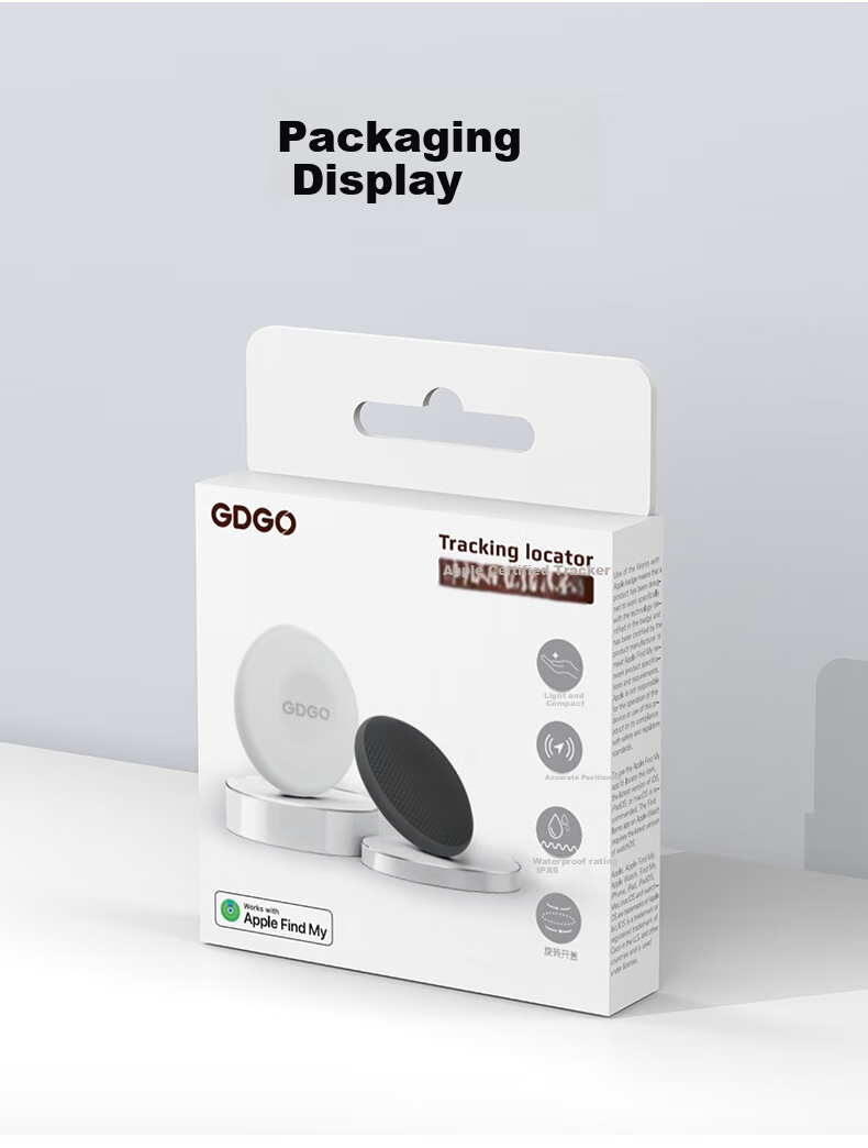 GDGO [Apple-Specific] Tracker Anti-Loss Anti-Drifting Compatible with AirTag, Cat Dog Pet Collar Neck Strap, Electric Vehicle Locator Device, Anti-Loss Tag MFi Certified