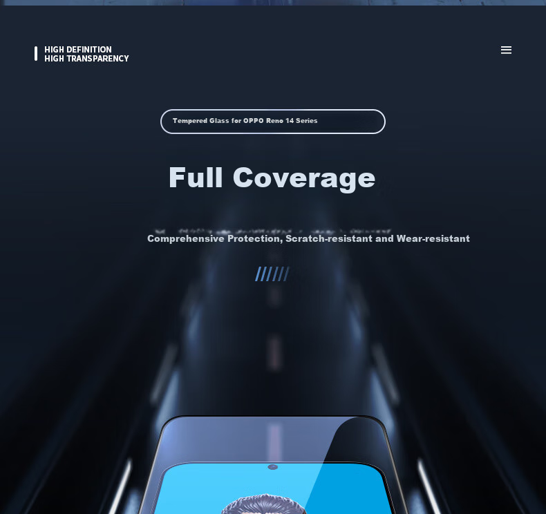 Защитное стекло Lanxingxiansheng для OPPO Reno14 Pro / Honor Win / Iqoo 15 / OnePlus Ace 6, высокая четкость, защита от падений и отпечатков пальцев