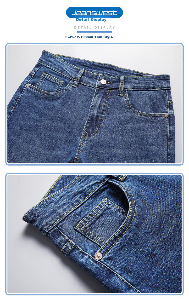 Джинсы Jeanswest мужские, прямые, размер 36, темно-синие