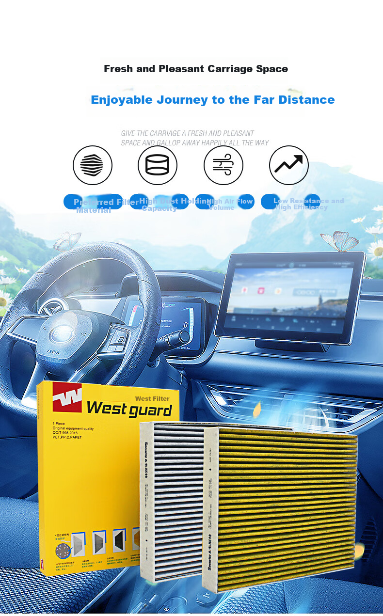Салонный фильтр Weisite MK9542P для Ford Focus (2012-2014), Ford Kuga 1.6T (2013)