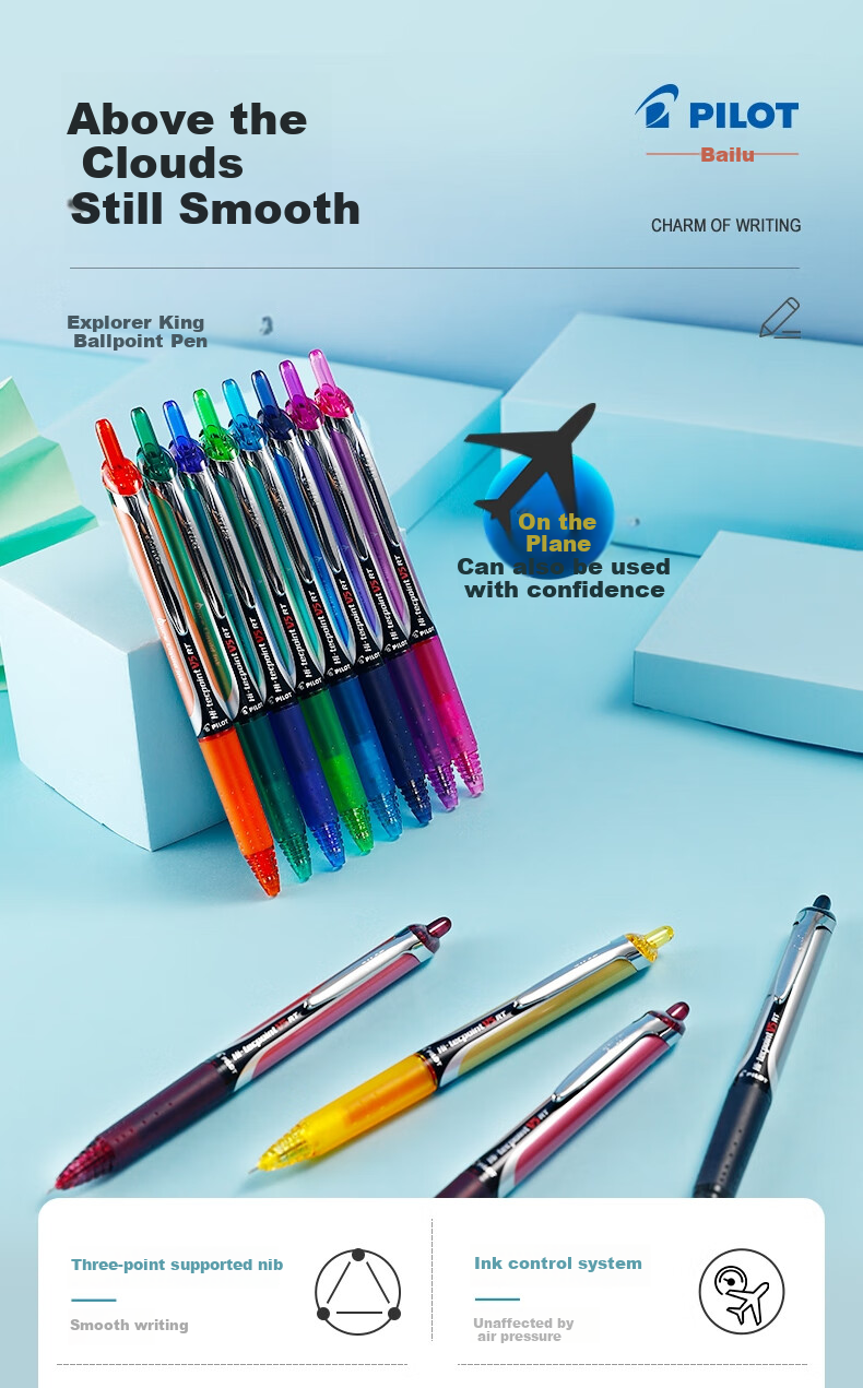 PILOT BXRT-V7 гелевая ручка, черная, 0.7 мм, 1 шт. + 6 стержней