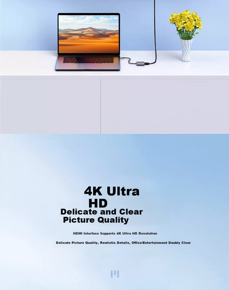 Док-станция Lenovo ThinkPad Type-C, конвертер HDMI, USB хаб, адаптер расширения для ноутбука, поддержка PD 100W, LC02