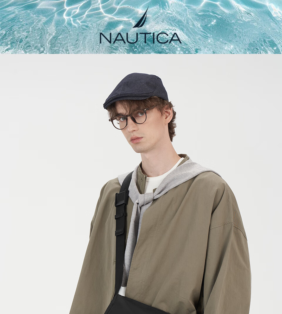 Сумка NAUTICA через плечо, мужская сумка-мессенджер, повседневная дорожная сумка, вместительная, синяя