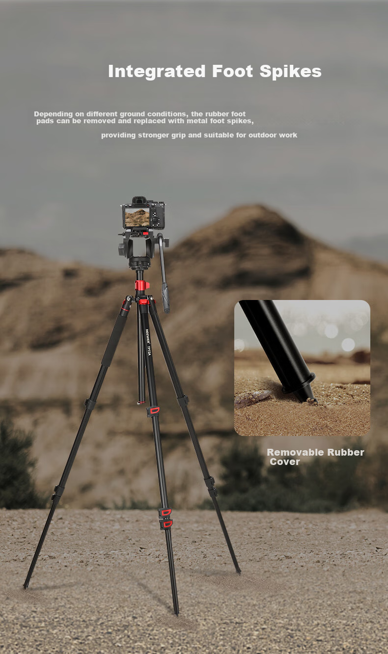 Профессиональный гидравлический штатив NEEWER N555 с моноподом, штатив для DSLR и беззеркальных камер, стабилизатор для съемки, регулируемый кронштейн