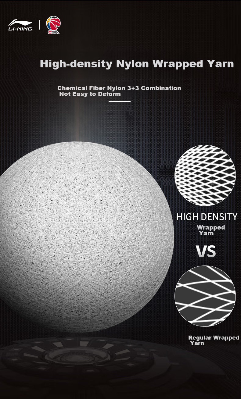 Баскетбольный мяч Li-Ning CBA, размер 5, для детей и школьников, для тренировок и соревнований, износостойкий, для зала и улицы