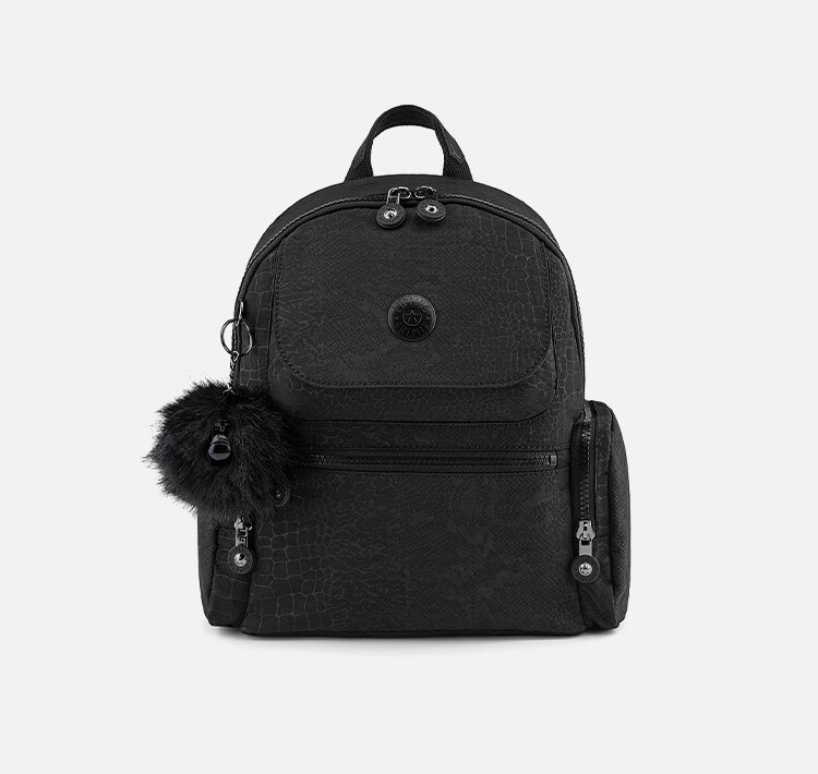 Рюкзак Kipling Commuter Practical MATTA2025, женский, повседневный, черный с принтом