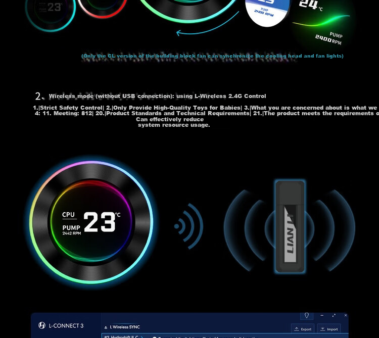 Система жидкостного охлаждения LIANLI Yinluo 2nd Gen TL, 360 мм, черный