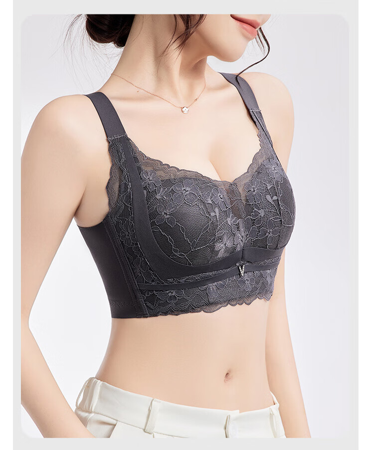 Женский бюстгальтер GRACEWELL Push-Up Bra, бесшовный, с косточками, кружевной, с боковой поддержкой, для маленькой груди