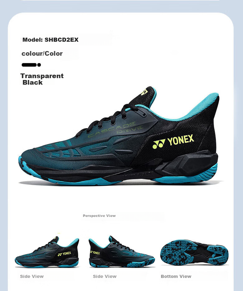 Кроссовки для бадминтона YONEX SHBCD2EX, мужские, размер 37, желто-синие