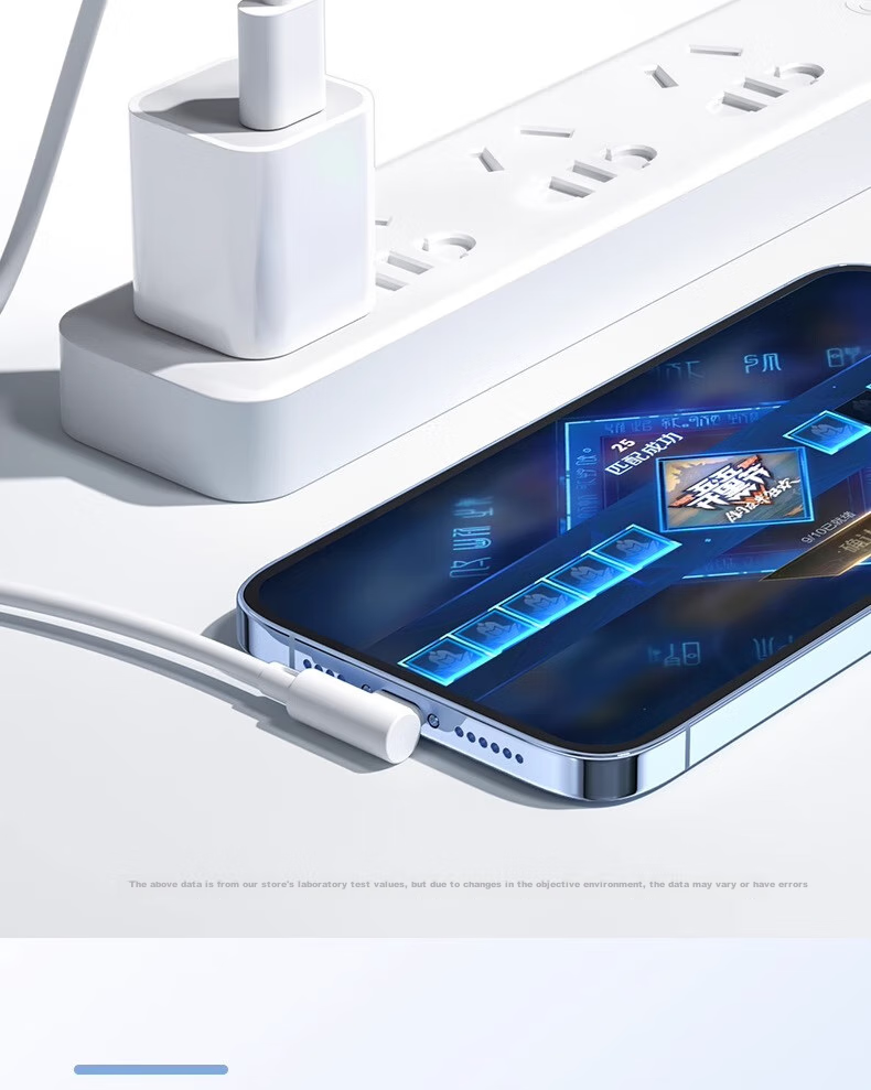Кабель Nengshi для зарядки Apple с угловым разъемом, кабель для быстрой зарядки данных для iPhone 14/13/12/11/XR/8 Plus, iPad, автомобильного зарядного устройства USB, 1.5 метра, белый