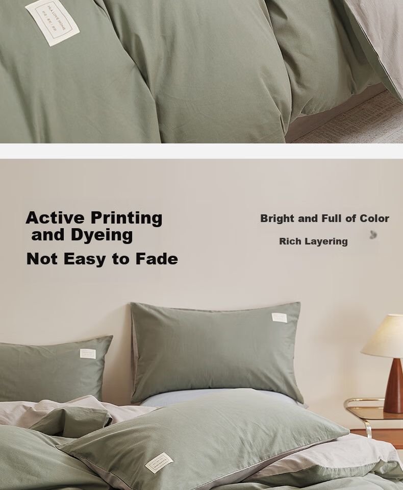 Комплект постельного белья HLA Pure Cotton, 1.8м, синий