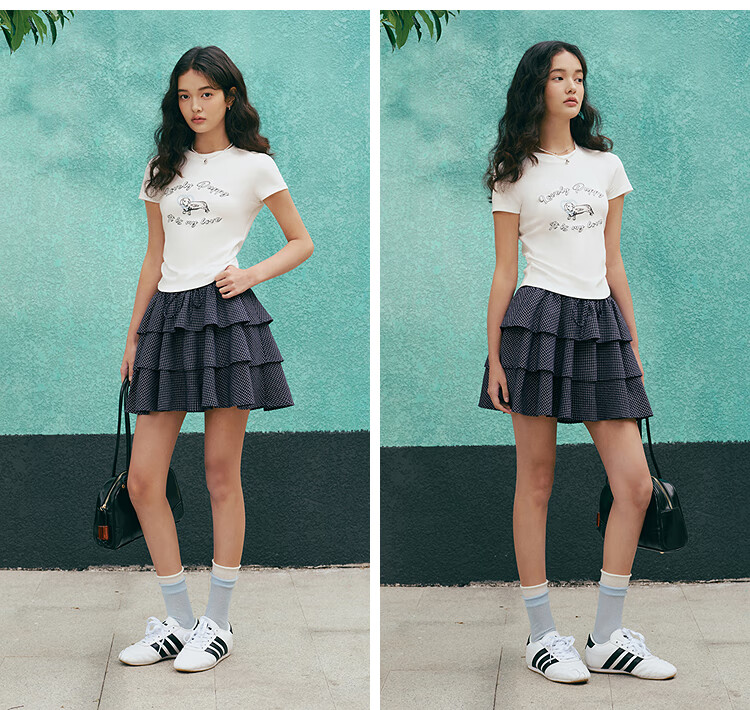 Женская футболка Semir с коротким рукавом, с принтом "милый пёс", летняя коллекция 2025, приталенный силуэт