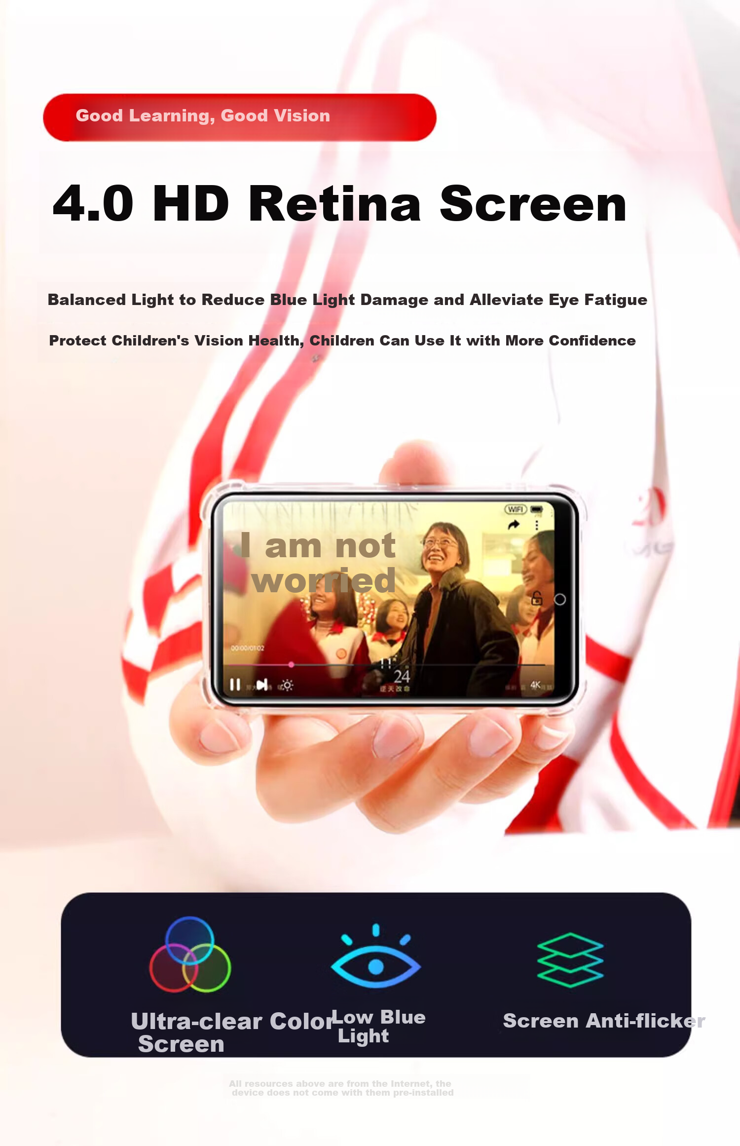 MP3/MP4 плеер FAMUE BF12, 64 ГБ, HD запись, Bluetooth, обучение английскому
