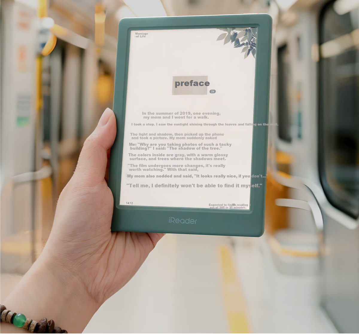Электронная книга iReader Light 4C, 6-дюймовый цветной E-Ink экран, 64 ГБ, зеленый
