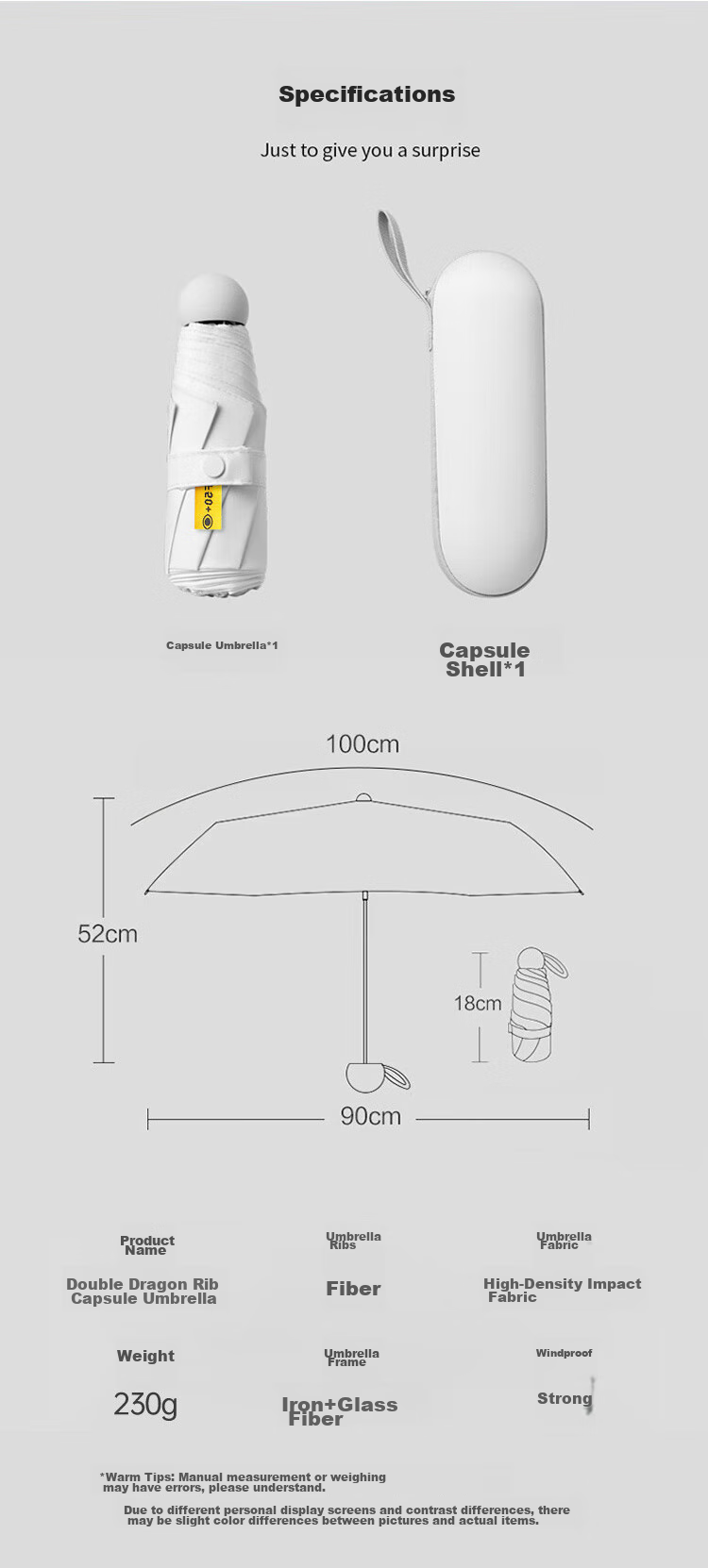 Tianwei Umbrella, складной мини-зонт, 5-слойная защита от УФ, портативный, мини-компактный складной капсульный зонт, настраиваемый для солнца и дождя, черный гель, защита от солнца, 24 кости, капсульный зонт - песочный белый