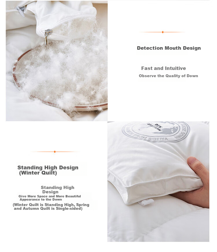 Одеяло Dohia Home Textile, 95% белый гусиный пух, зимнее, утолщенное, 229x230 см