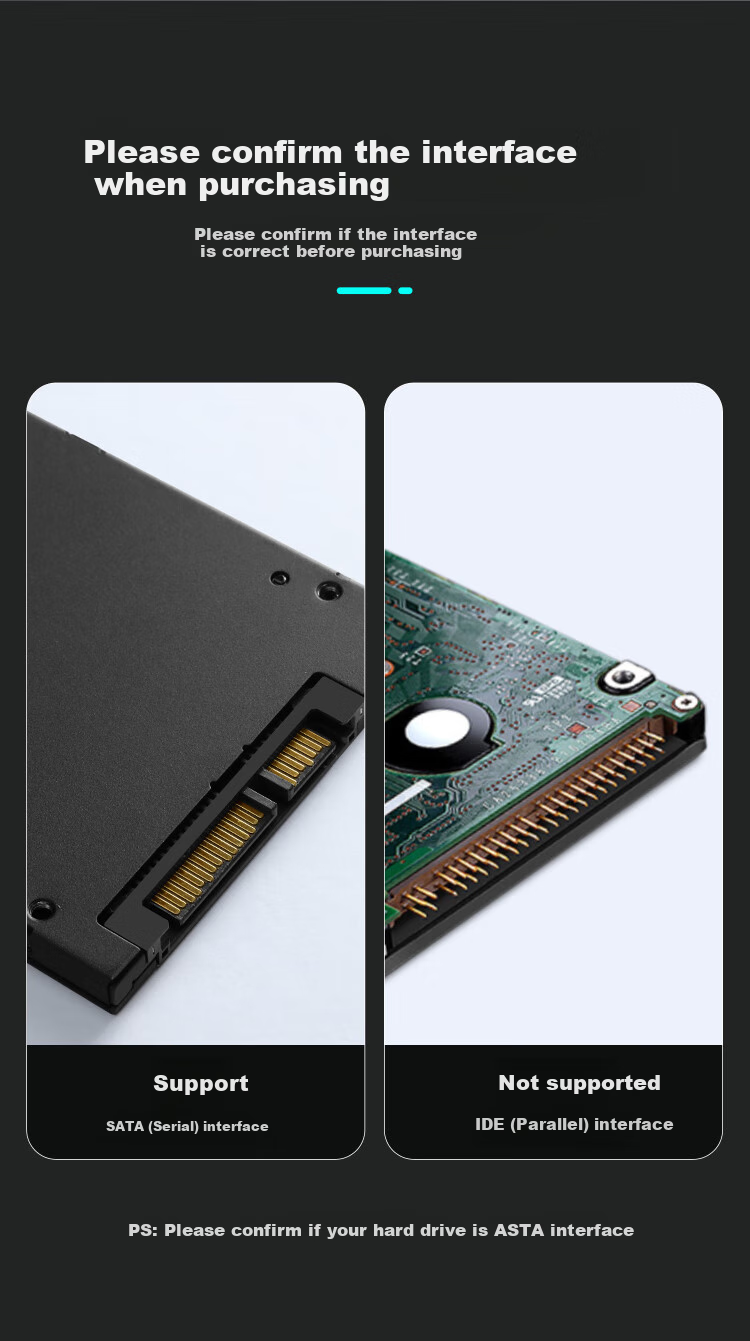 Внешний корпус для жесткого диска BUBM 2.5 дюйма, USB 3.1 Type-C, SATA, совместим с ноутбуками и настольными компьютерами, для SSD и HDD