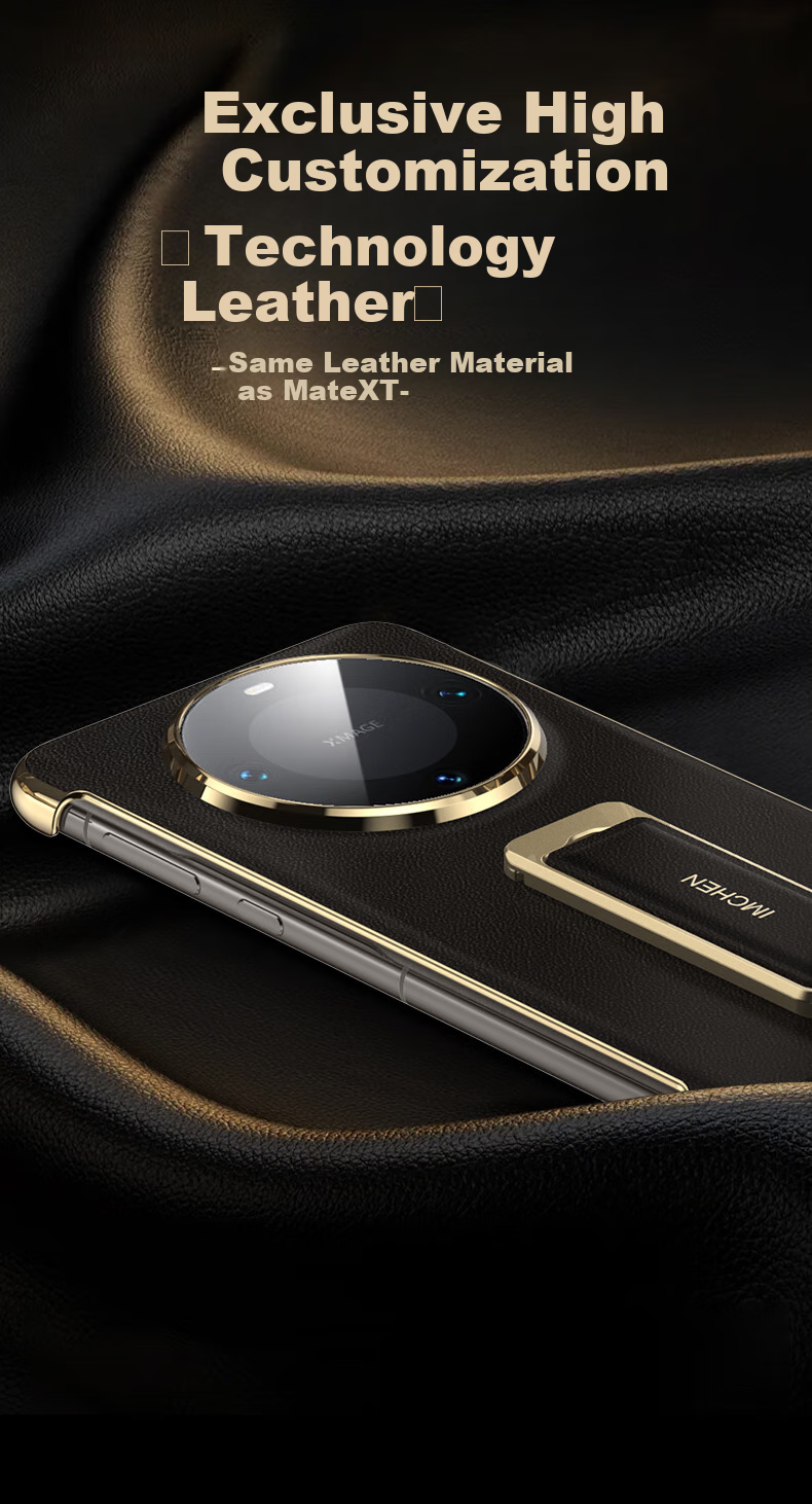 Чехол для телефона IM-CHEN с подставкой и ремешком для Huawei Mate 60, ультратонкий, противоударный, роскошный, модный, красный