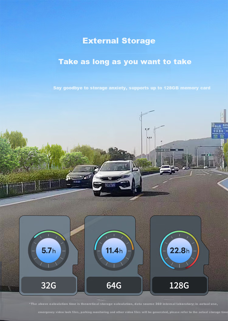 Видеорегистратор 360 AI Dash Cam K380, 4K, ночное видение, запись высокой четкости, умный скрытый автомобильный видеорегистратор