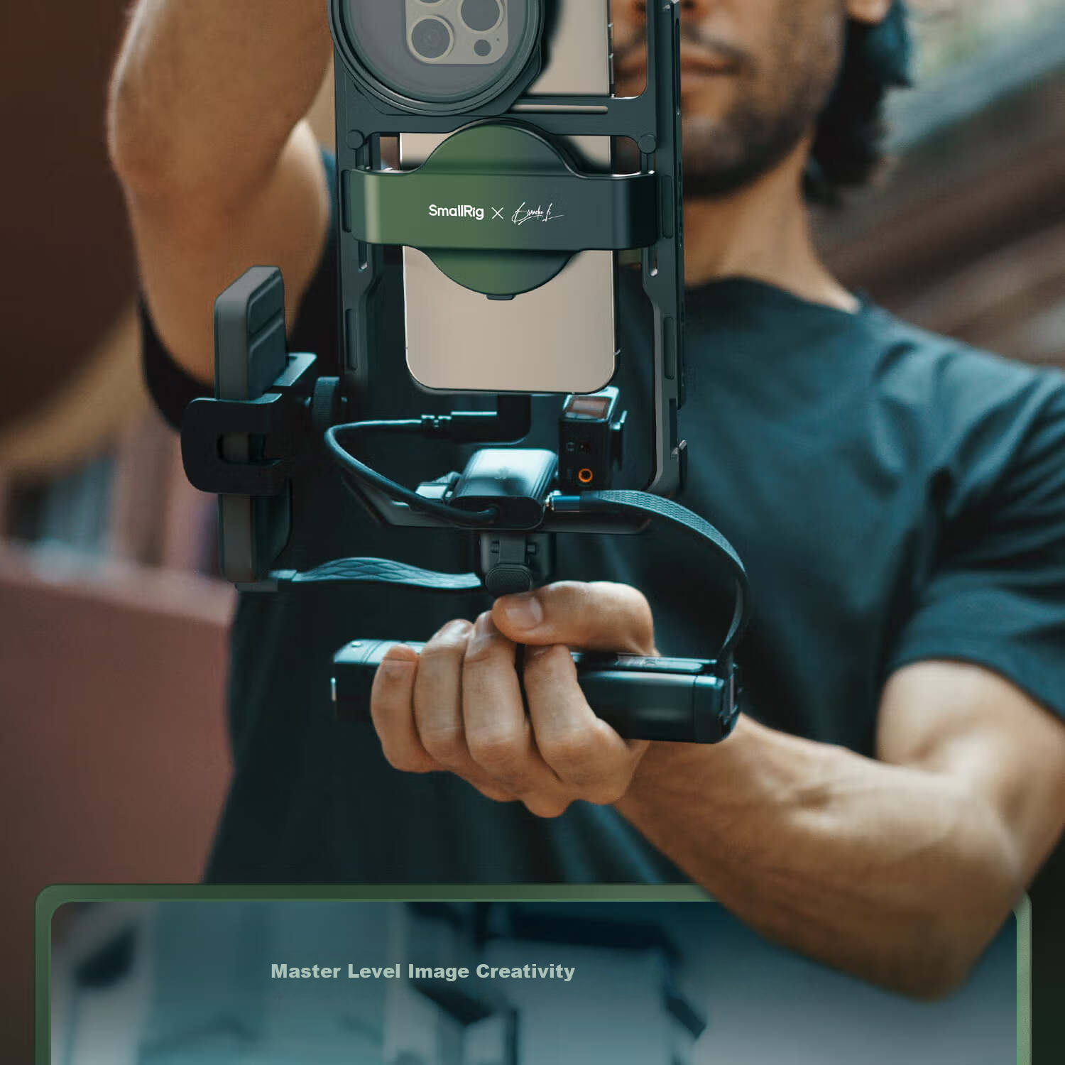 Комплект для видеоблогинга SmallRig 4596 Brandon Li Co-Created All-In Professional Live Streaming Phone Cage