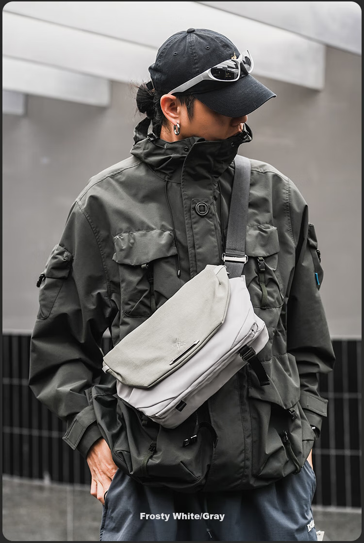 Мужская сумка GYXX Nebula 2 Crossbody, трендовая функциональная сумка через плечо, повседневная дорожная плоская сумка