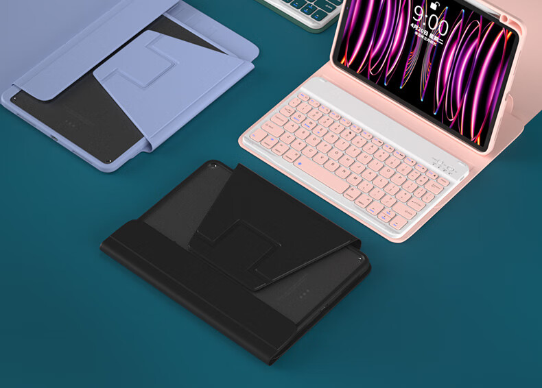 Чехол-книжка B.O.W Hangshi HC036K для iPad Air 4/Air 5, 10.9 дюйма, фиолетовый
