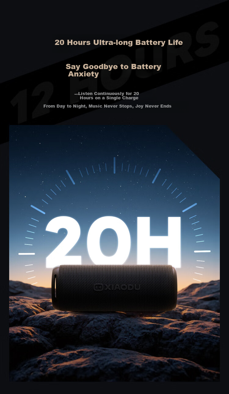 Портативная колонка Xiaodu Bluetooth Speaker Pro Black