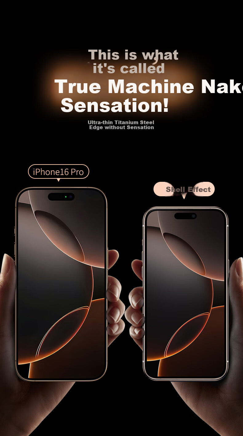 Чехол для iPhone 16 Pro Max IM-CHEN, противоударный, с магнитным кольцом и подставкой, ультратонкий, металлический, матовый, Титановый