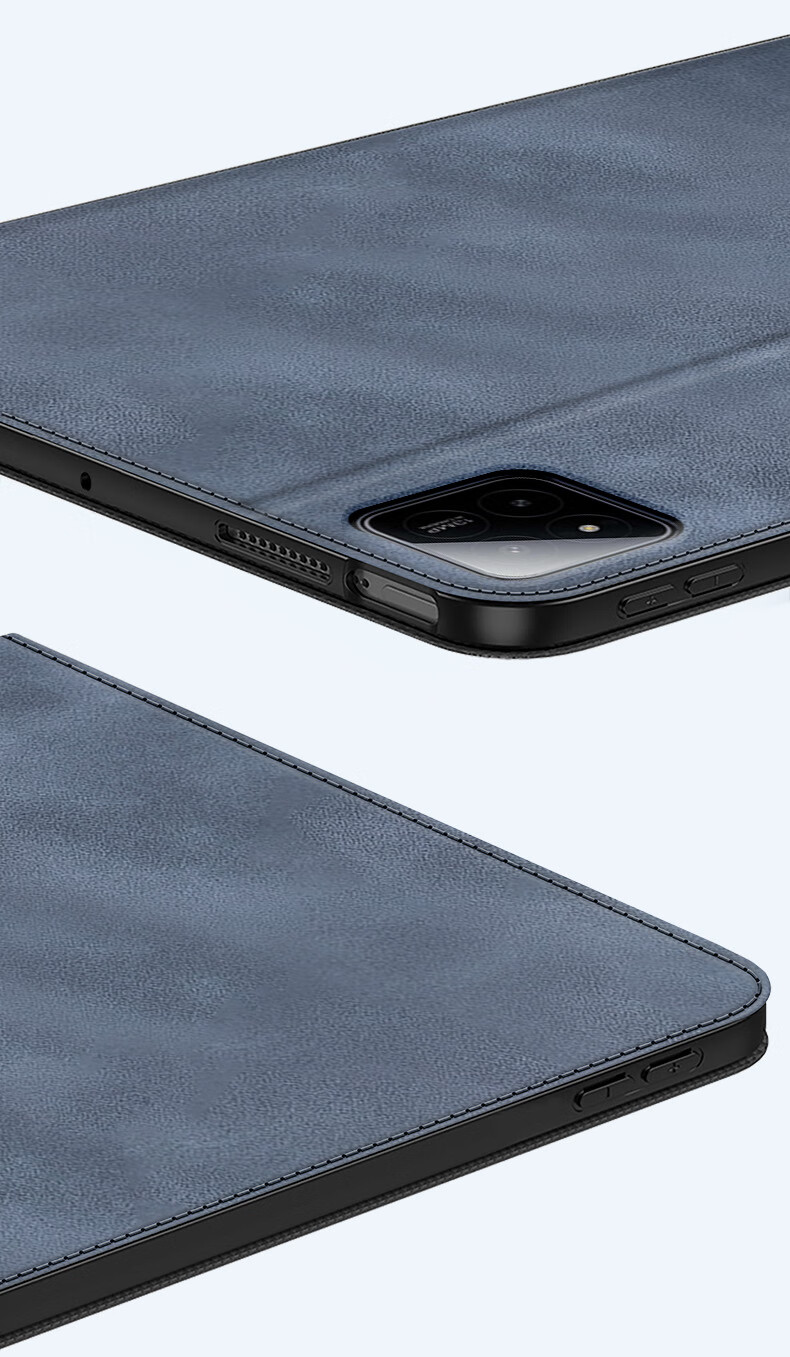 Чехол NEYAA для Xiaomi Pad 7/7 Pro, ультратонкий, противоударный, из искусственной кожи, цвет "Дымчатый синий"