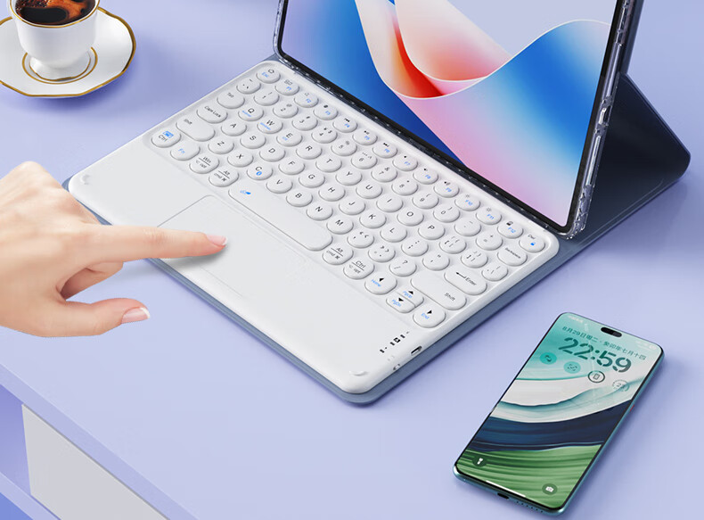 Защитный чехол B.O.W Hangshi HC039 для планшета Huawei Matepad/SE, умный магнитный съемный чехол с держателем для стилуса, универсальный, 11/10.95 дюйма, темно-зеленый