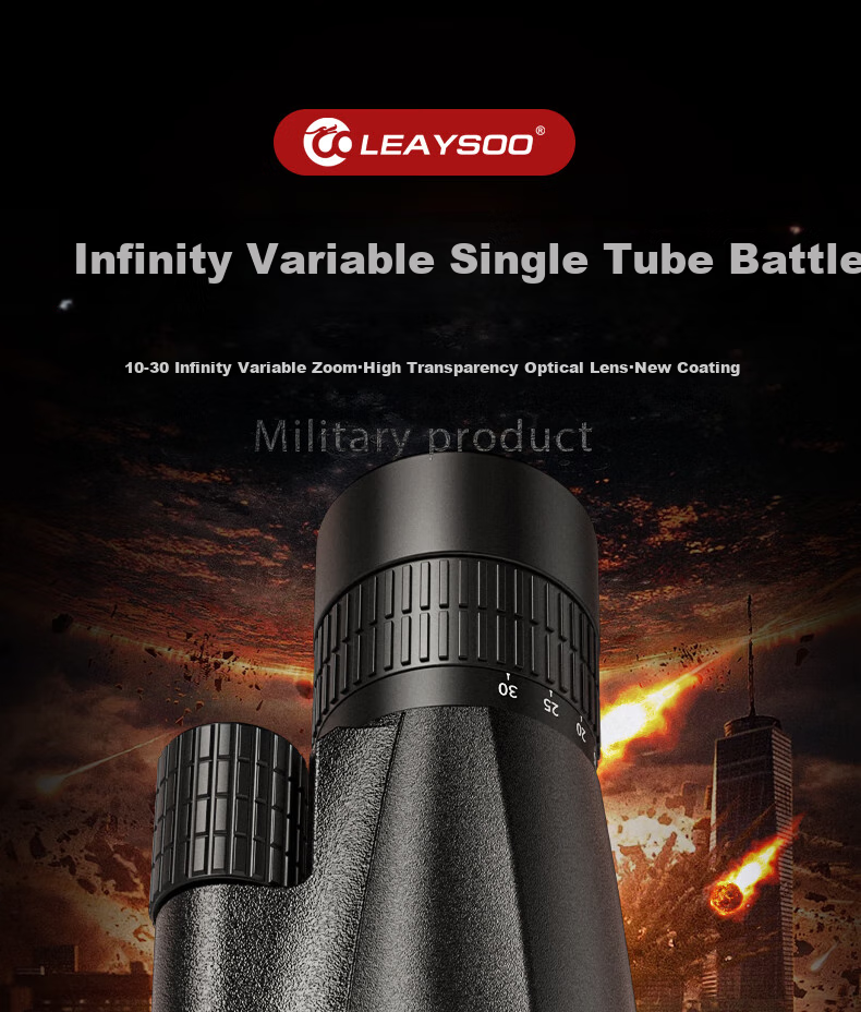 Монокуляр Leaysoo Suoying 10-30x50, портативный, профессиональный, с высокой четкостью и переменным увеличением, для наблюдения за природой и концертов