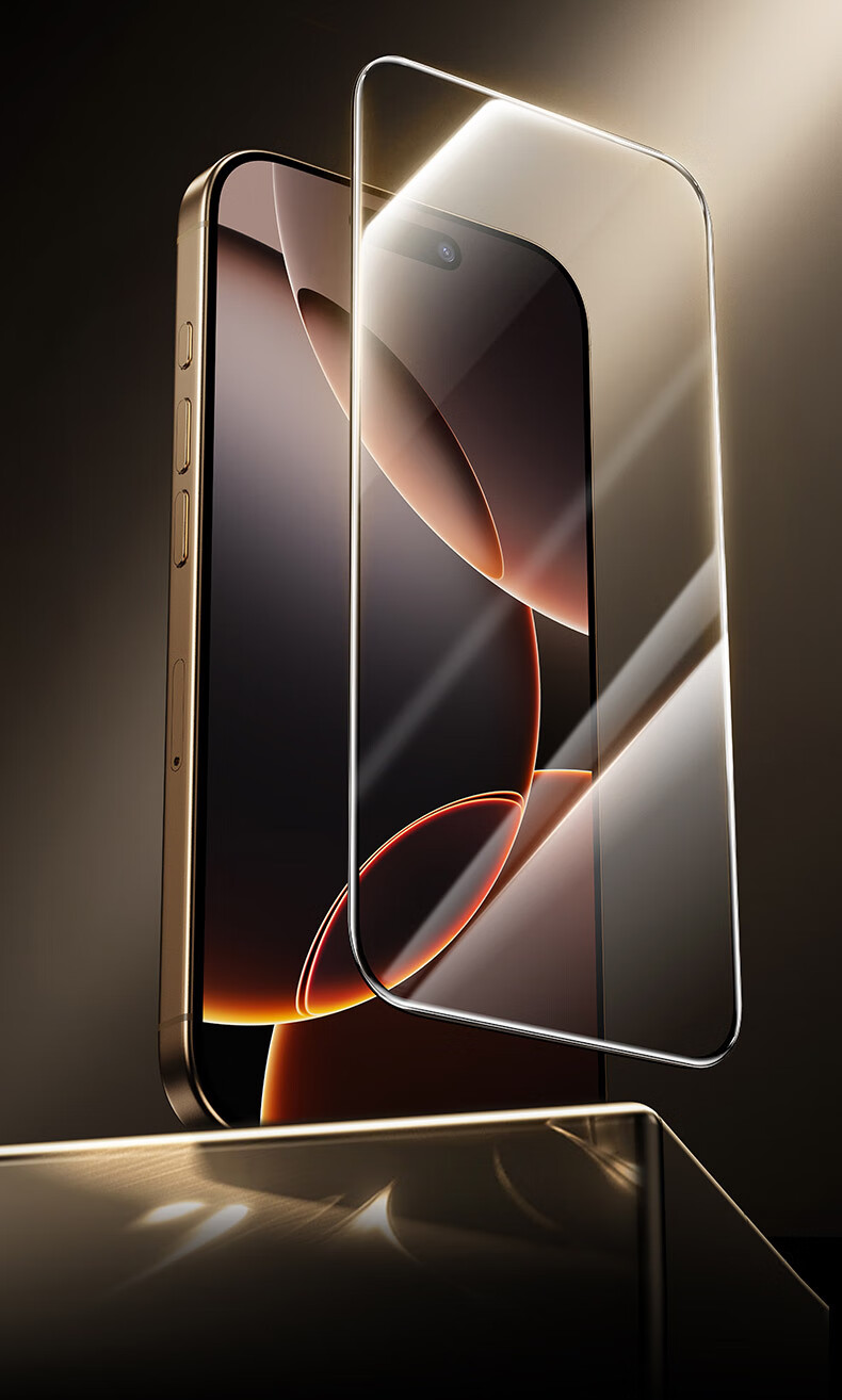 Защитное стекло ESR для iPhone 16 Pro, сертифицированное Corning, противоударное, антиотпечатки, HD Clear