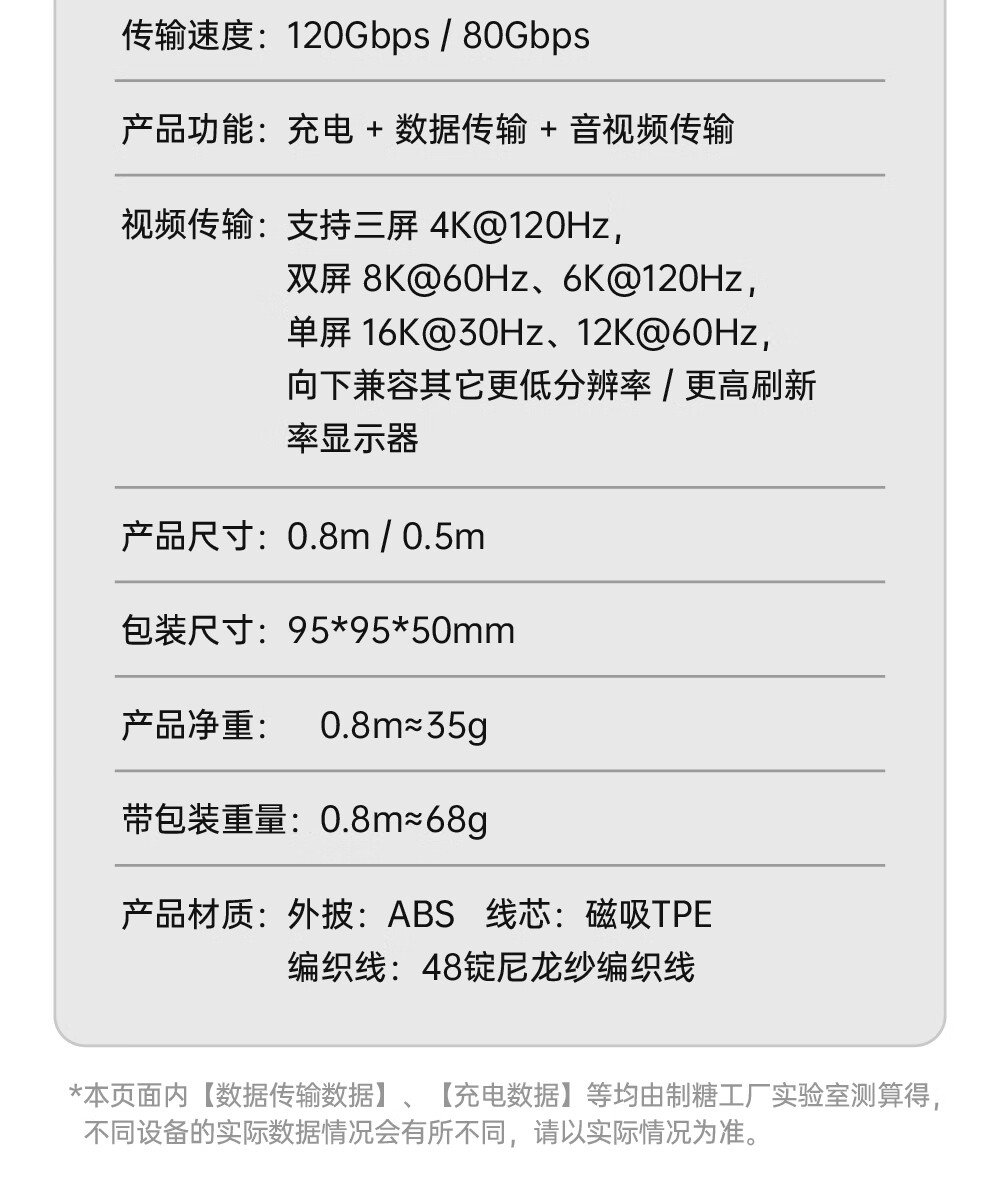 Кабель CANDYSIGN SlimBolt 5 USB4 240W 80Gbps Type-C to Type-C, 0.5 метра, фантомный черный