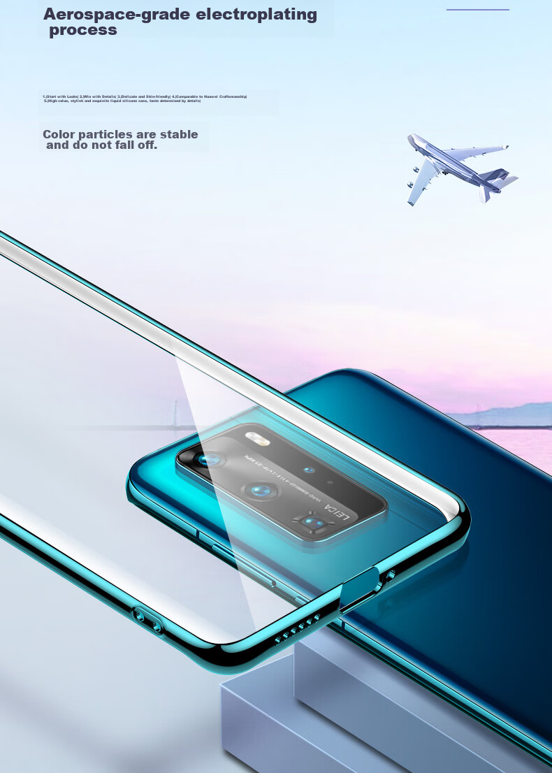 Чехол для Huawei P40 DIVI, силиконовый, прозрачный, противоударный, полный комплект защиты объектива